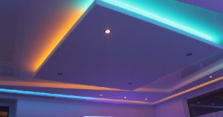 Натяжной потолок с подсветкой Новошахтинск, цена от 2125 руб.